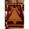 Lined Christmas Bell Chunky Knit Blanket Pattern | CYDH