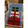 Stacked Christmas Presents Chunky Knit Blanket PDF Pattern
