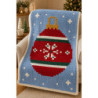 Christmas Ornament Chunky Knit Blanket Pattern | CYDH