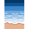 Beach Scene Chunky Knit Blanket Pattern | CYDH