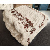 The Hearthside Chunky Yarn Blanket – Hand-Knit Detail