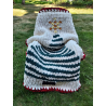 Simple Christmas Tree Chunky Hand Knit Blanket PDF Pattern