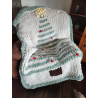 Simple Christmas Tree Chunky Hand Knit Blanket PDF Pattern