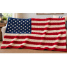 American Flag Chunky Hand Knit Blanket Pattern | PDF