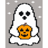 Ghost & Pumpkin Chunky Hand Knit Blanket Pattern | PDF