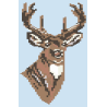 Buck Deer XL Chunky Knit Throw Pattern | CYDH