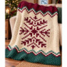 Nordic Winter Snowflake Chunky Knit Throw Pattern | PDF