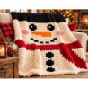 Snowman Chunky Knit Blanket Pattern | Christmas Throw | CYDH