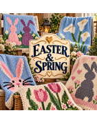 Easter & Spring Chunky Knit Blanket Patterns | CYDH